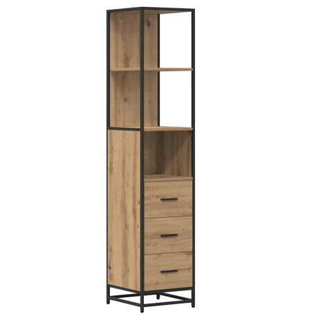 vidaXL Badkamer Kast artisanaal eikenkleurig 35 x 37.5 x 166 cm afbeelding2 - 1