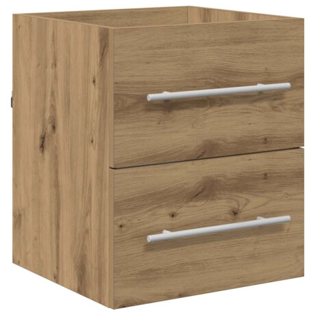 vidaXL Wastafelkast Artisan Eiken 38,5 x 41 x 48 cm Bewerkt hout afbeelding2 - 1