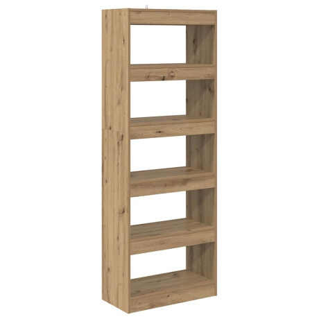 vidaXL Boekenkast artisanaal eikenkleurig 60 x 30 x 166 cm afbeelding2 - 1