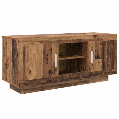 vidaXL TV-kast Oud Hout 102 x 35 x 45 cm Bewerkt hout afbeelding2 - 1