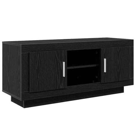 vidaXL TV-kast Zwart Eiken 102 x 35 x 45 cm Bewerkt hout afbeelding2 - 1
