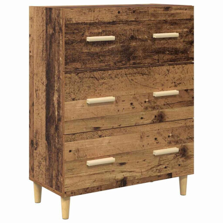 vidaXL Dressoir Oud hout 34 x 69,5 x 90 cm Bewerkt hout afbeelding2 - 1