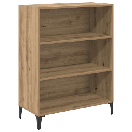 vidaXL Dressoir Artisan Eiken 69,5 x 32,5 x 90 cm Bewerkt hout afbeelding2 - 1