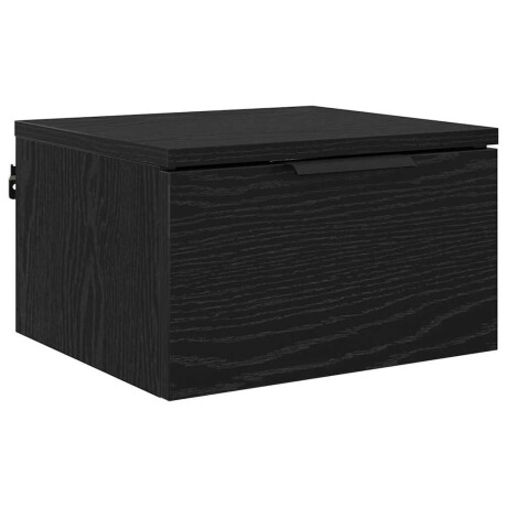 vidaXL Nachtkastje met lade Zwart Eiken 34 x 30 x 20 cm Bewerkt hout afbeelding2 - 1