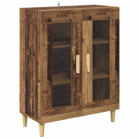 vidaXL Dressoir Oud Hout 69,5 x 34 x 90 cm Bewerkt hout afbeelding2 - 1