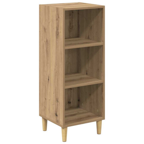 vidaXL Dressoir Artisan Eiken 34,5 x 32,5 x 90 cm Bewerkt hout afbeelding2 - 1