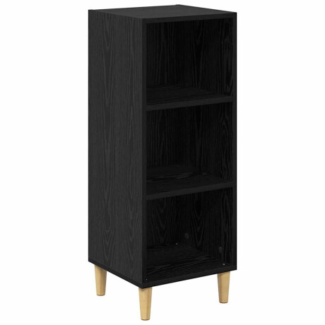 vidaXL Dressoir Zwart Eiken 34,5 x 32,5 x 90 cm Bewerkt hout afbeelding2 - 1