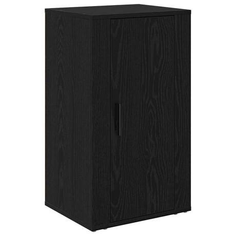 vidaXL Dressoir Zwart Eiken 40 x 33 x 70 cm Bewerkt hout afbeelding2 - 1