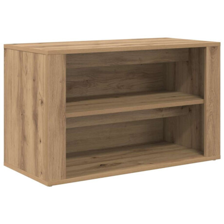 vidaXL Schoenenrek met plank artisanaal eikenkleurig 75 x 35 x 45 cm afbeelding2 - 1