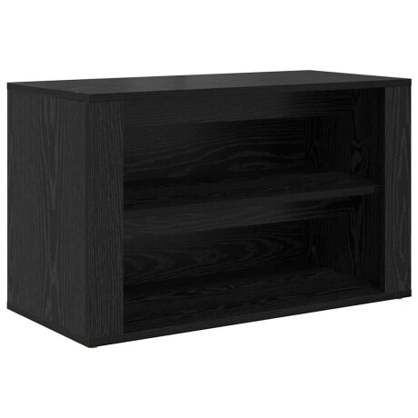 vidaXL Schoenenrek met plank Zwart eiken 75 x 35 x 45 cm Bewerkt hout afbeelding2 - 1