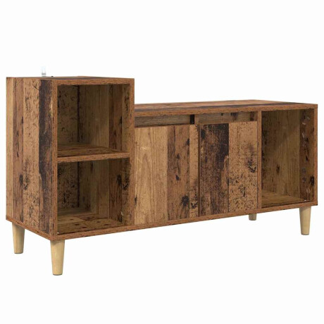 vidaXL TV-kast Oud Hout 100 x 35 x 55 cm Bewerkt hout afbeelding2 - 1