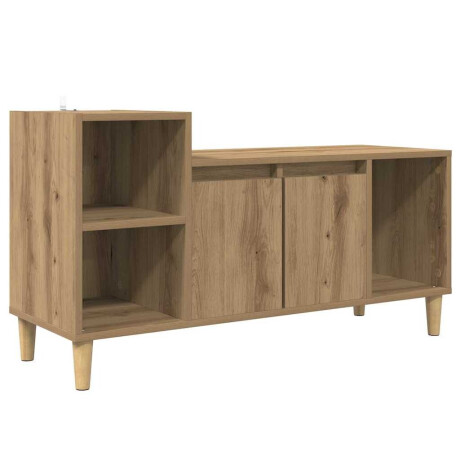 vidaXL TV-kast Artisan Eiken 100 x 35 x 55 cm Bewerkt hout afbeelding2 - 1