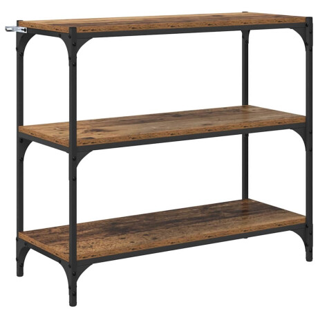 vidaXL Boekenkast Oud Hout 80 x 33 x 70,5 cm Gemonteerd hout en ijzer afbeelding2 - 1