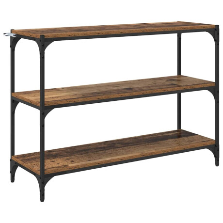 vidaXL Boekenkast Oud hout 100 x 33 x 71 cm Bewerkt hout afbeelding2 - 1