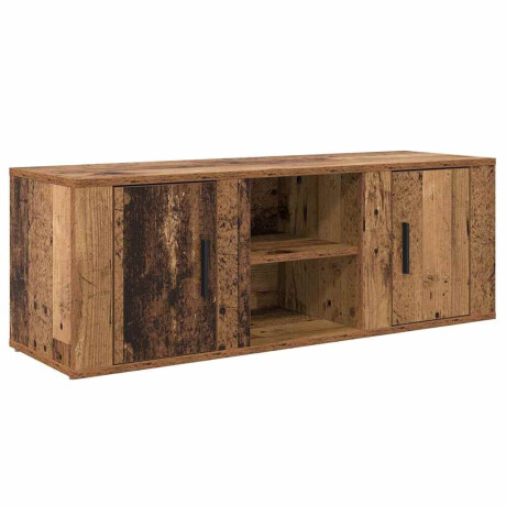 vidaXL TV-kast Oud Hout 100 x 31,5 x 35 cm Bewerkt hout afbeelding2 - 1