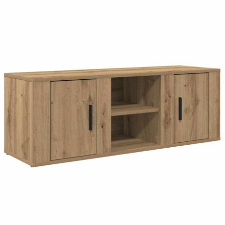 vidaXL TV-kast Artisan Eiken 100 x 31,5 x 35 cm Bewerkt hout afbeelding2 - 1
