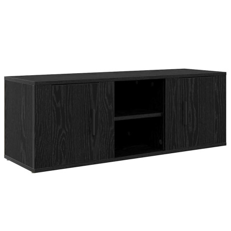 vidaXL TV-kast Zwart Eiken 100 x 31,5 x 35 cm Bewerkt hout afbeelding2 - 1