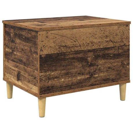 vidaXL Nachtkastje Oudhout 60 x 44,5 x 45 cm Bewerkt hout afbeelding2 - 1