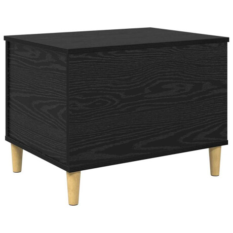 vidaXL Nachtkastje Zwart Eiken 60 x 44,5 x 45 cm Bewerkt hout afbeelding2 - 1