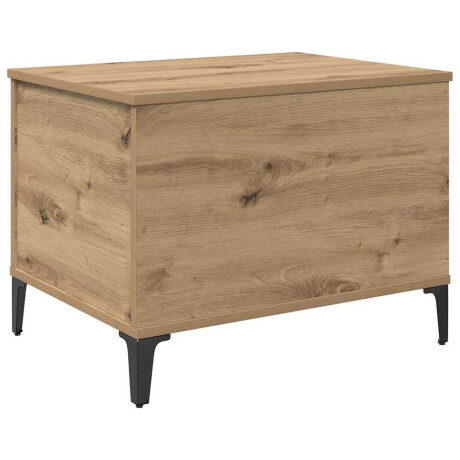 vidaXL Salontafel Artisan Eiken 60 x 44,5 x 45 cm Bewerkt hout afbeelding2 - 1