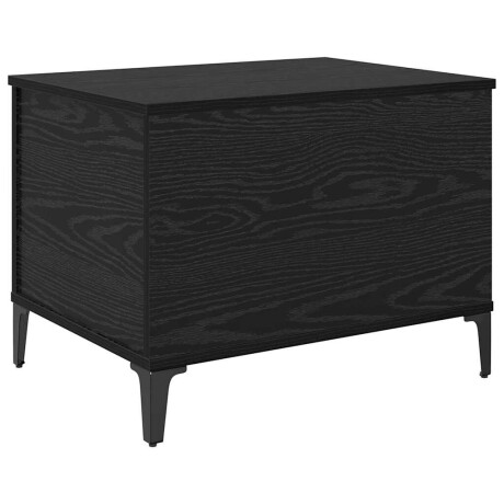 vidaXL Salontafel Zwart Eiken 60 x 44,5 x 45 cm Bewerkt hout afbeelding2 - 1