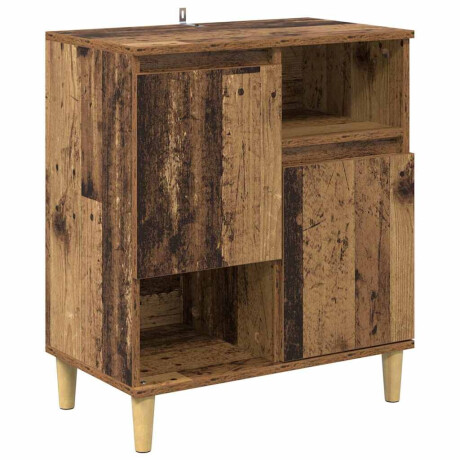 vidaXL Dressoir Oud hout 35 x 60 x 70 cm Bewerkt hout afbeelding2 - 1