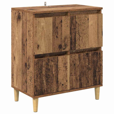 vidaXL Dressoir Oud Hout 60 x 35 x 70 cm Bewerkt hout afbeelding2 - 1