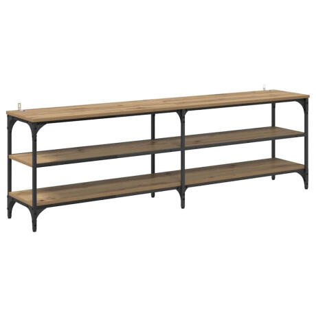 vidaXL TV-kast Artisan Eiken 160 x 30 x 50 cm Gemonteerd hout en ijzer afbeelding2 - 1