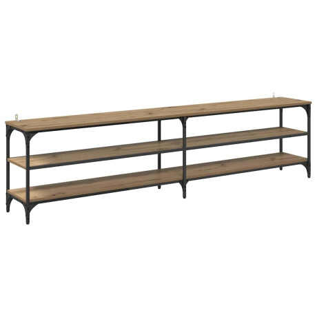 vidaXL TV-kast Artisan Eiken 200 x 30 x 50 cm Gemonteerd hout en ijzer afbeelding2 - 1