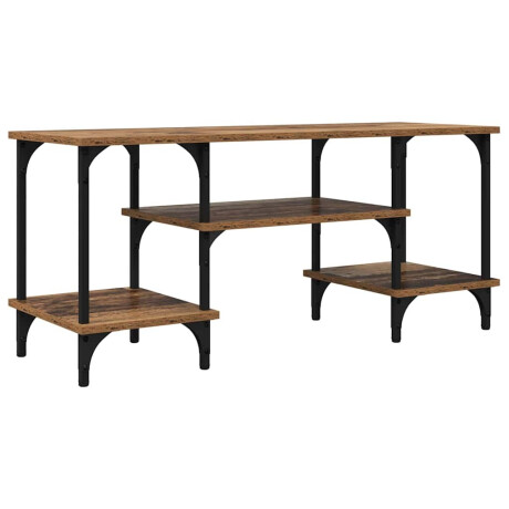 vidaXL TV-kast Oud Hout 102 x 35 x 45,5 cm Gemonteerd hout en ijzer afbeelding2 - 1