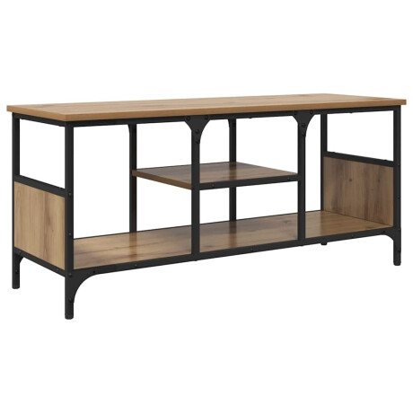 vidaXL TV-kast Artisan Eiken 100 x 35 x 45 cm Gemonteerd hout en ijzer afbeelding2 - 1