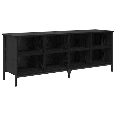 vidaXL Schoenenkast met plank met opslag Zwart Eiken 131 x 35 x 50 cm afbeelding2 - 1