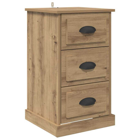 vidaXL Nachtkastje Artisan Eiken 39 x 39 x 67,5 cm Bewerkt hout afbeelding2 - 1