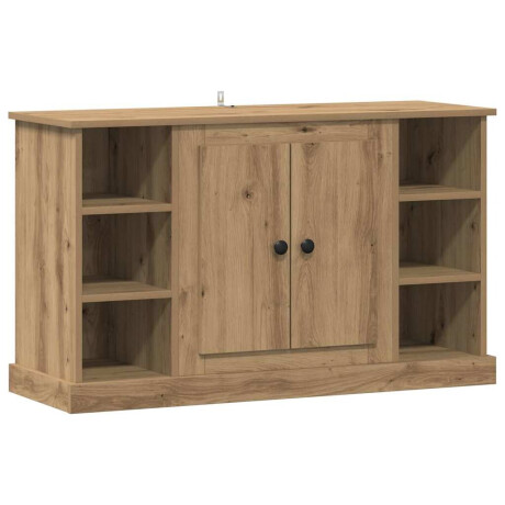 vidaXL Dressoir Artisan Eiken 100 x 35,5 x 60 cm Bewerkt hout afbeelding2 - 1