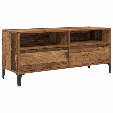 vidaXL TV-kast Oud Hout 100 x 34,5 x 44,5 cm Gemonteerd hout en ijzer afbeelding2 - 1