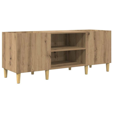 vidaXL Platenkast Artisan Eiken 121 x 38 x 48 cm Bewerkt hout afbeelding2 - 1