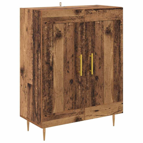 vidaXL Dressoir Oud Hout 69,5 x 34 x 90 cm Gemonteerd hout en ijzer afbeelding2 - 1
