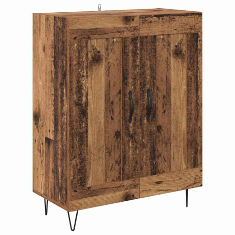 vidaXL Dressoir Oud Hout 69,5 x 34 x 90 cm Gemonteerd hout en ijzer afbeelding2 - 1