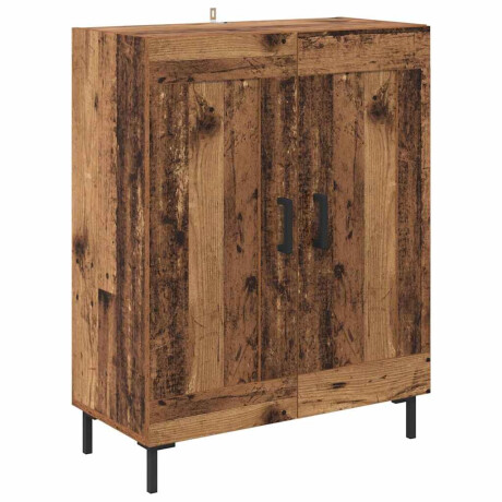 vidaXL Dressoir Oud Hout 69,5 x 34 x 90 cm Gemonteerd hout en ijzer afbeelding2 - 1