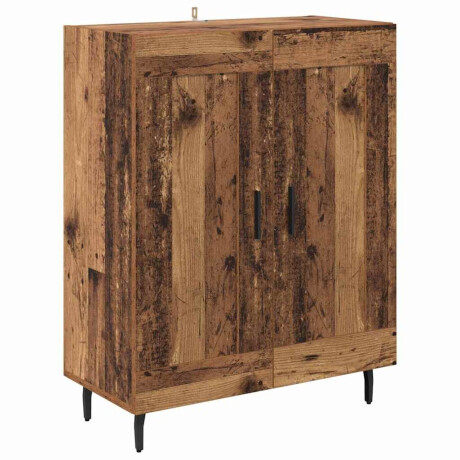 vidaXL Dressoir Oud Hout 69,5 x 34 x 90 cm Gemonteerd hout en ijzer afbeelding2 - 1