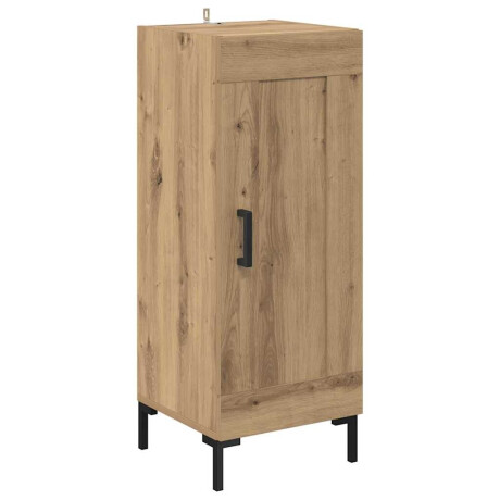 vidaXL Dressoir Olden Artisan Eiken 34,5 x 34 x 90 cm afbeelding2 - 1