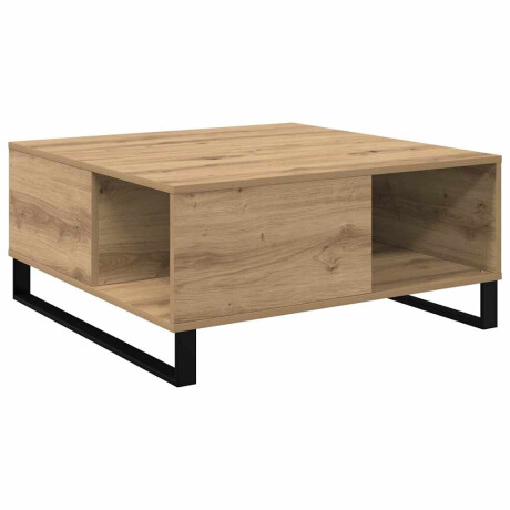 vidaXL Salontafel artisanaal eikenkleurig 80 x 80 x 36.5 cm afbeelding2 - 1