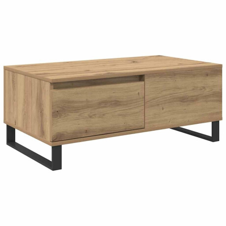 vidaXL Salontafel met lade artisanaal eikenkleurig Bewerkt hout afbeelding2 - 1