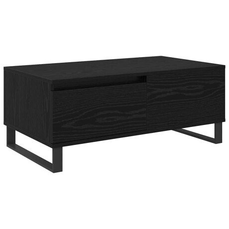 vidaXL Salontafel met lade Zwart Eiken 90 x 50 x 36,5 cm Bewerkt hout afbeelding2 - 1