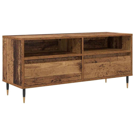 vidaXL TV-kast Oud Hout 100 x 34,5 x 44,5 cm Gemonteerd hout en ijzer afbeelding2 - 1