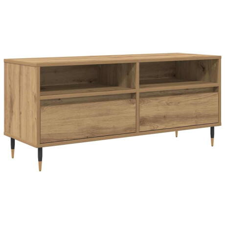 vidaXL TV-kast met lade Artisan Eiken 100 x 34,5 x 44,5 cm afbeelding2 - 1