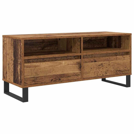 vidaXL TV-kast Oud Hout 100 x 34,5 x 44,5 cm Gemonteerd hout en ijzer afbeelding2 - 1