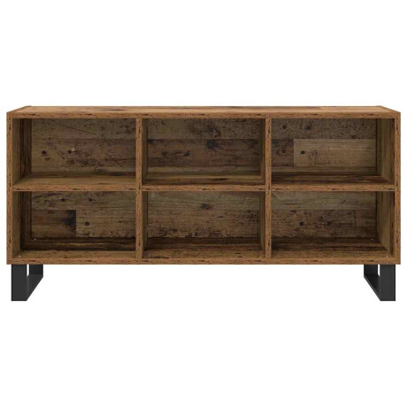 vidaXL TV-kast Oud Hout 103,5 x 30 x 50 cm Bewerkt hout afbeelding2 - 1