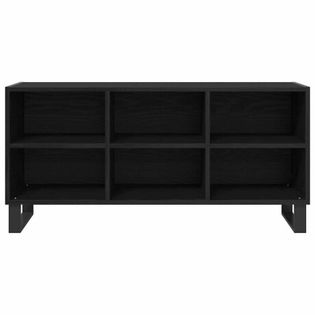 vidaXL TV-kast Zwart Eiken 103,5 x 30 x 50 cm Bewerkt hout afbeelding2 - 1