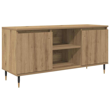 vidaXL TV-kast Artisan Eiken 104 x 35 x 50 cm Bewerkt hout afbeelding2 - 1